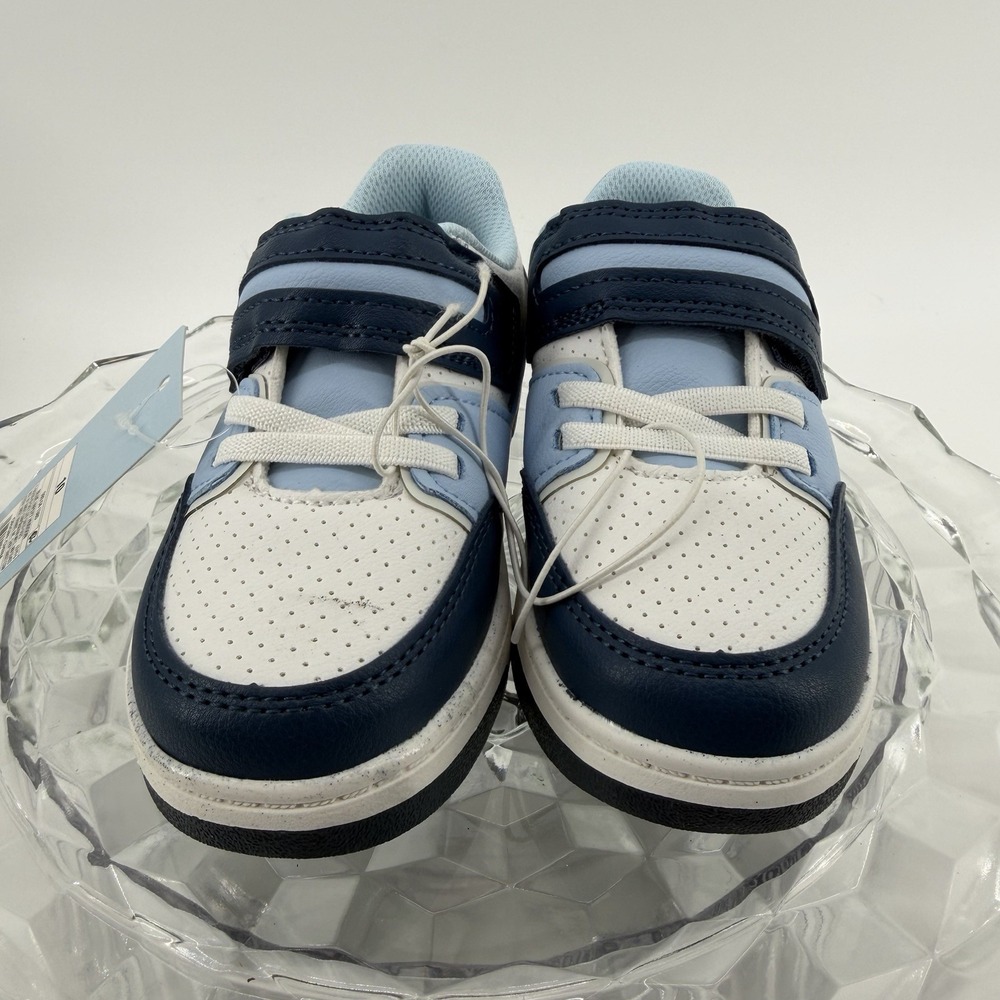 Cat & Jack Hudson Toddler Boys Blue White Hook Loop Sneakers Shoes Size 10 NEW - Picture 2 of 8